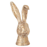 Distressed Gold Rabbit Bust