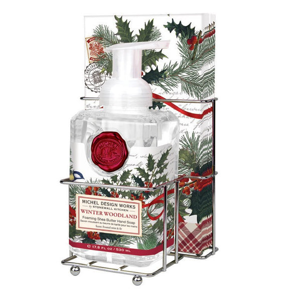 Winter Woodland Foam & Napkin Set