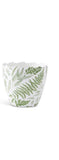 Med Fern Enameled Pot