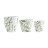 Sm Fern Enameled Pot