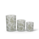 Med Frosted Fern Votive