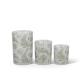 Sm Frosted Fern Votive