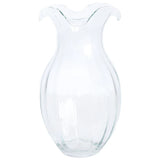 Large Clear Vertical Vase
