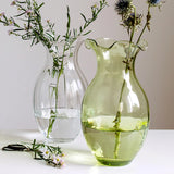 Large Clear Vertical Vase