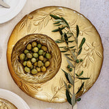 Moon Glass Olive Platter