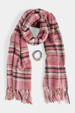 Pink Scarf & Bracelet Set