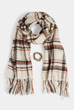 Cream Scarf & Bracelet Set