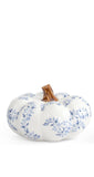 Oval B&W Ceramic Pumpkin