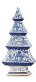 12.5" Lg Blue Chinoiseries Tree