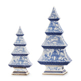 12.5" Lg Blue Chinoiseries Tree
