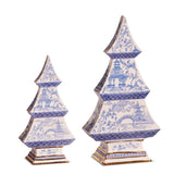 6.5" Sm Blue Chinoiseries Tree