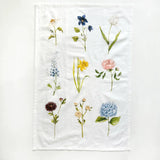 Garden Flower Tea Towel