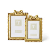 5x7 Gold Accent Bow Frame