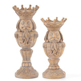 Med Washed Brown Nutcracker Stand
