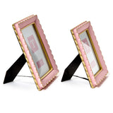 4x6 Pink Scalloped Frame