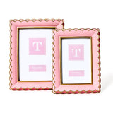4x6 Pink Scalloped Frame