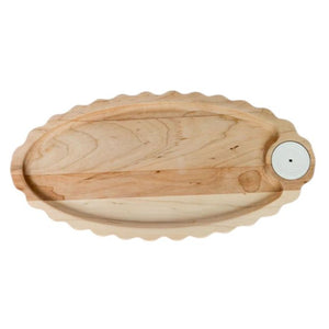 Maple Scalloped Tray