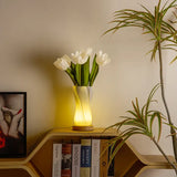 White Flower Vase Lamp