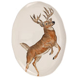 Wildlife Deer Lg Oval Platter