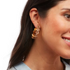 Brackish Tiger Hoop Earrings