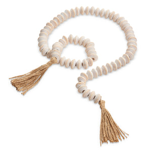 Bead Garland Whitewashed