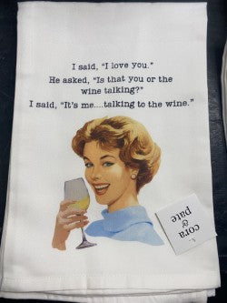 Wine Talking Towel