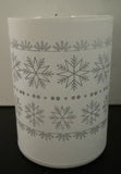Sm Snowflake LED Cylinder