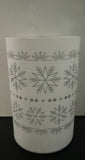 Med Snowflake LED Cylinder