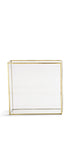 Lg Square Glass Gold Box