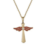 Necklace Angel Wings Cross