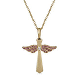 Necklace Angel Wings Cross