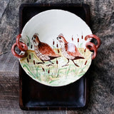 Wildlife Quail Scallop Bowl