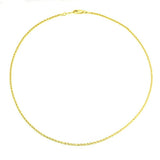 18" Thin Gold Rope Chain