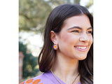 Clemson Disc Stud Earrings