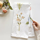 Garden Flower Tea Towel