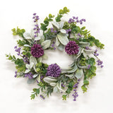 Violet Lamb's Ear Wreath