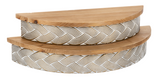 White/Gold Wall Shelf Set 2