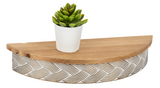 White/Gold Wall Shelf Set 2