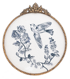 Gold Ornate Navy Birds