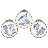 Gold Ornate Navy Birds
