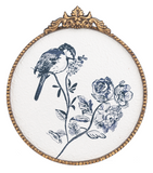 Gold Ornate Navy Birds