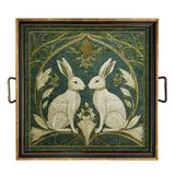 Two Rabbit Nouveau Tray