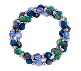 Navy 3 Stretch Bracelet