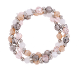 Light Pink 3 Stretch Bracelet