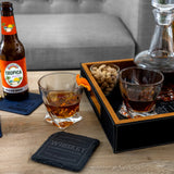 Rock Glass & Coaster Box Set