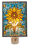 Stained Sunflower Night Light