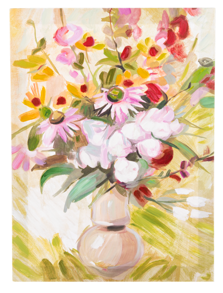Yellow Flower Vase Canvas