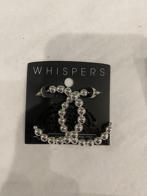 Ball Bead Hoop Earrings