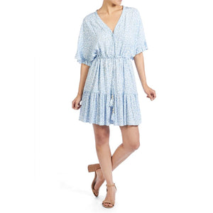Magnolia Ruffle Sleeve Tie Front Dress
