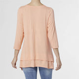 Soft Coral Double Layer Tunic